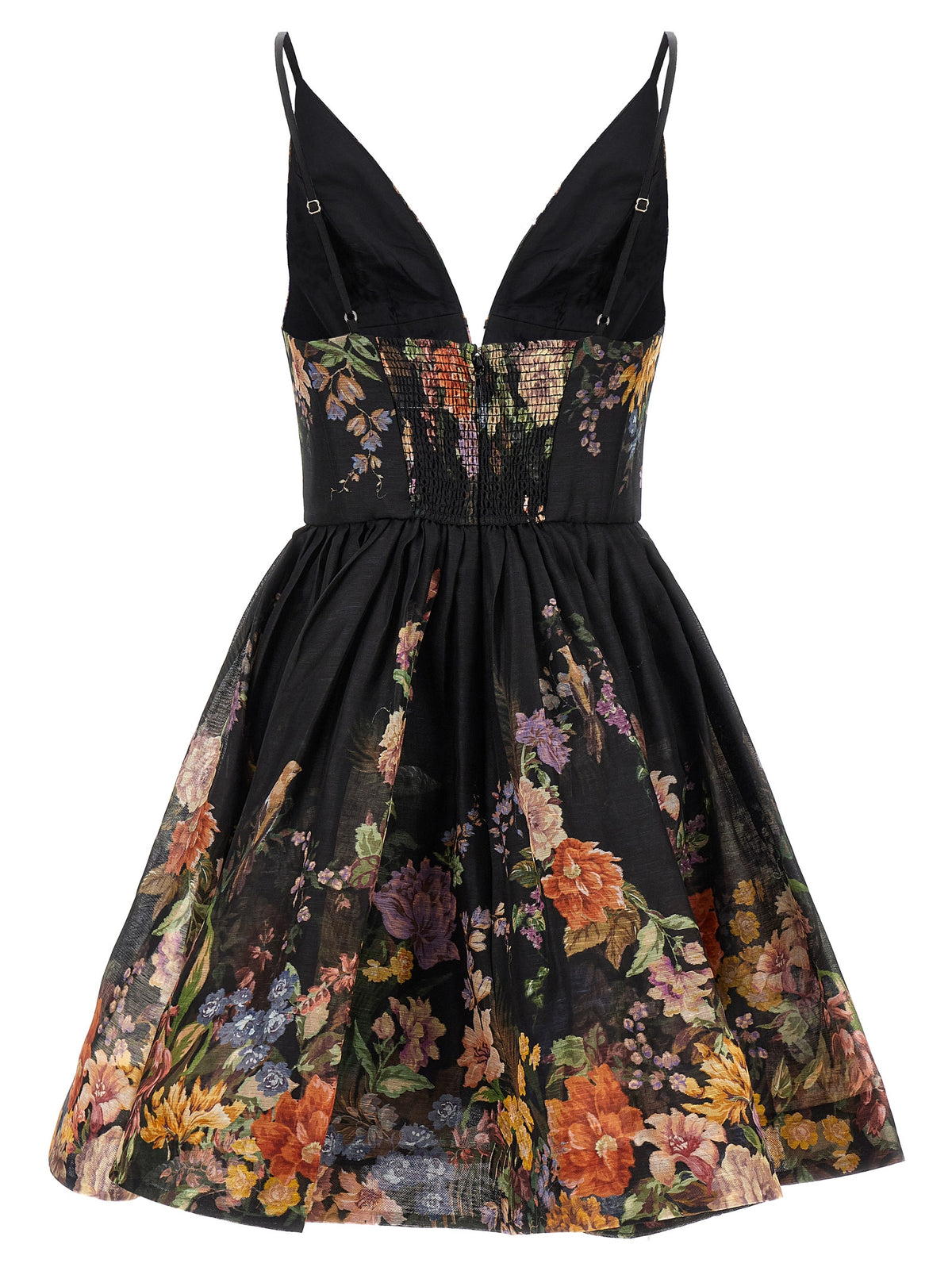 Zimmermann Schwarzes Leinen-Freizeitkleid