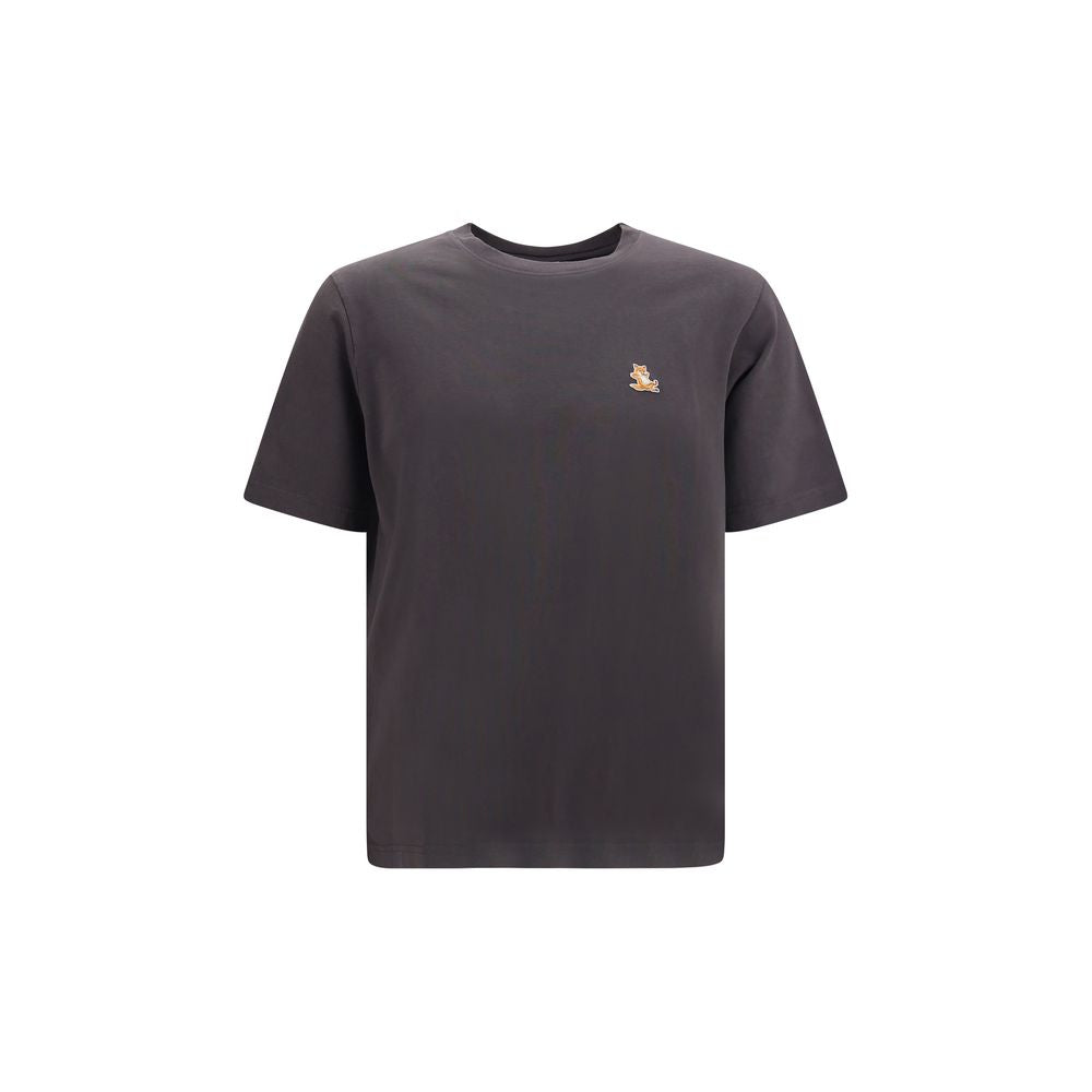 Maison Kitsuné Graues Bio-Baumwoll-T-Shirt