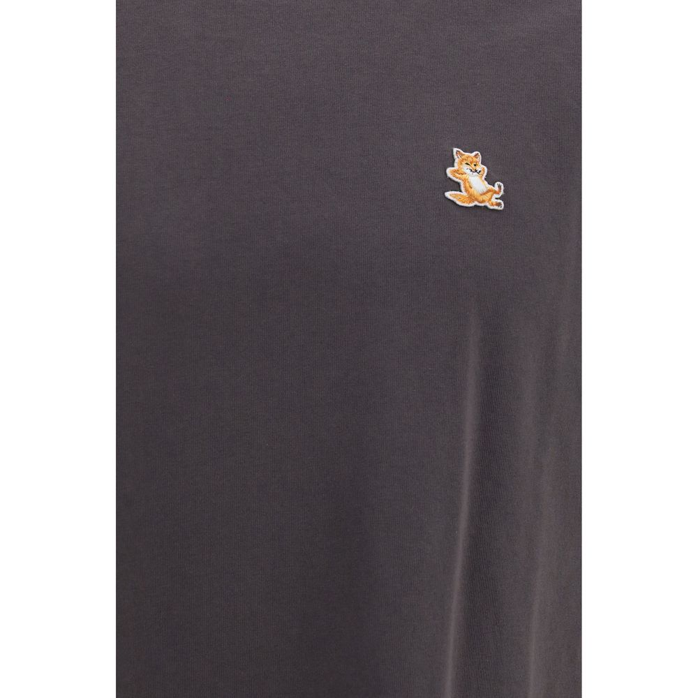 Maison Kitsuné Graues Bio-Baumwoll-T-Shirt