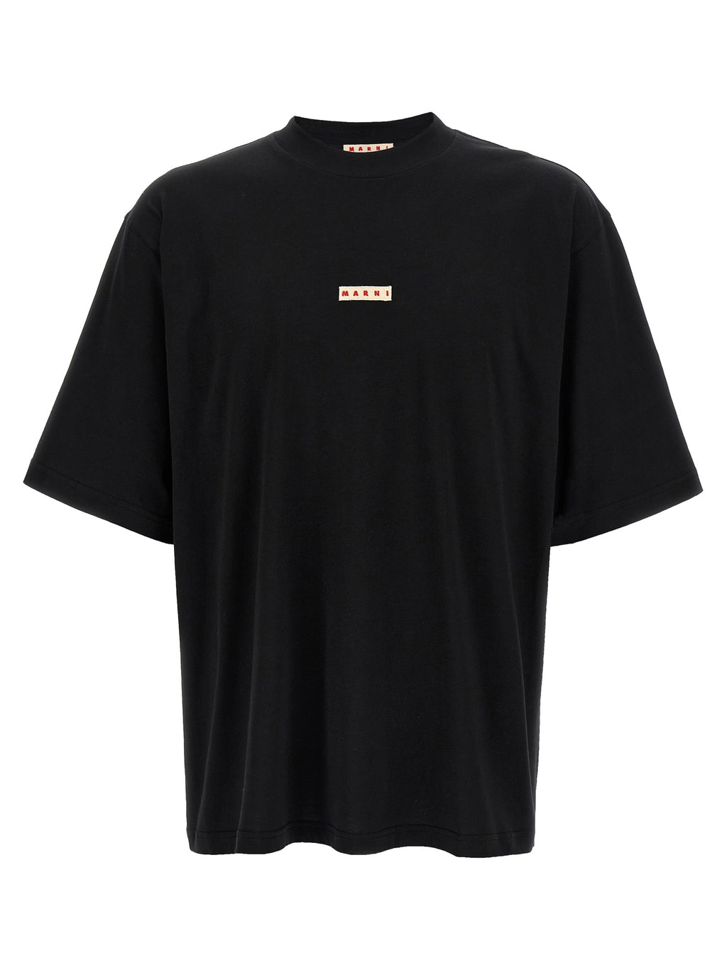 Marni Schwarzes Baumwoll-T-Shirt
