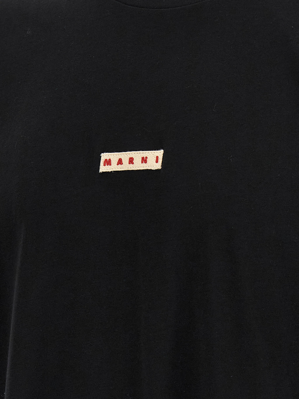 Marni Schwarzes Baumwoll-T-Shirt
