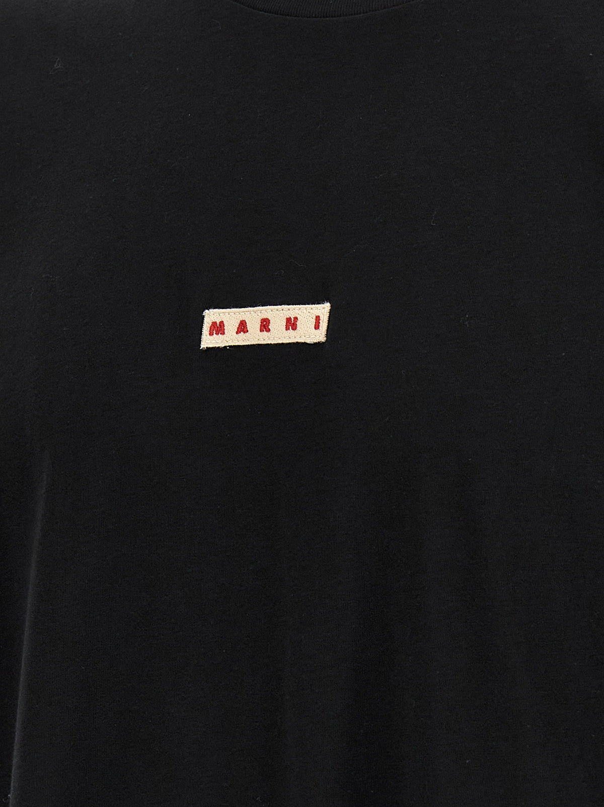 Marni Schwarzes Baumwoll-T-Shirt