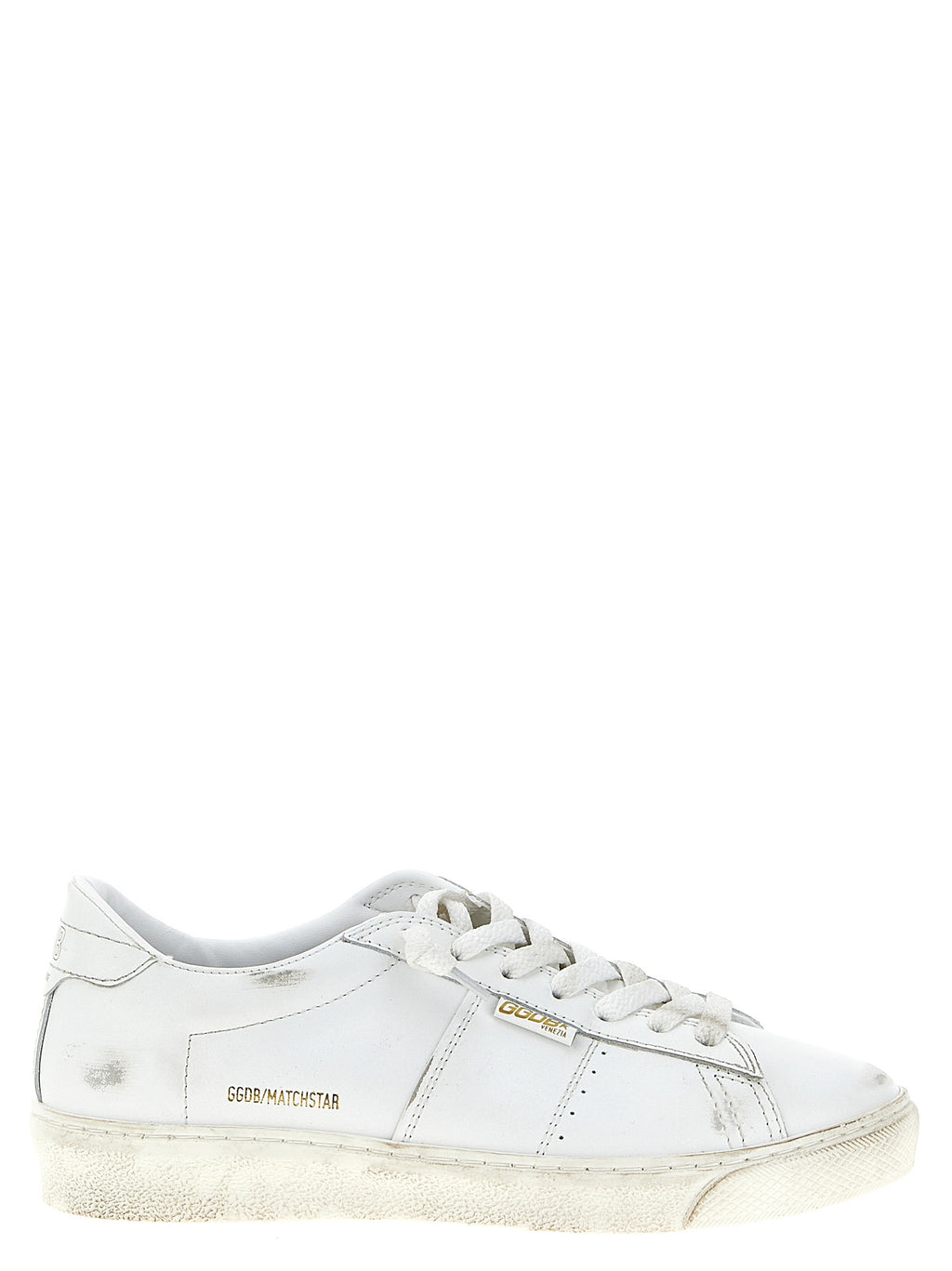 Golden Goose Weiße Sneaker aus Rindsleder mit niedrigem Schaft