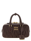 Miu Miu Braune Lammleder-Handtasche