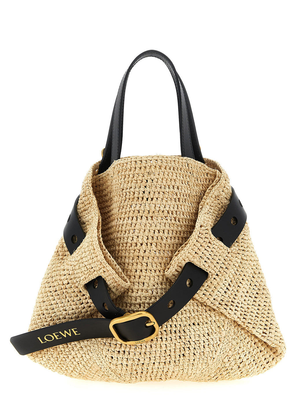 Loewe Beige Raffia Shopper