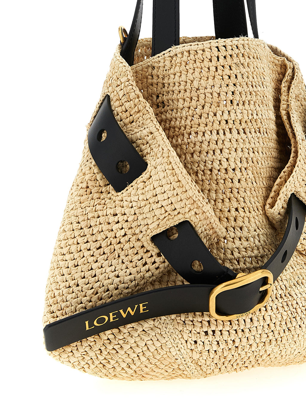 Loewe Beige Raffia Shopper