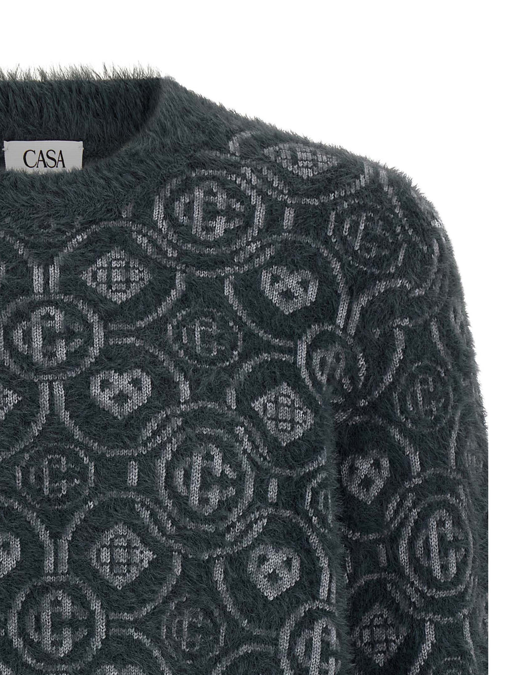 Casablanca Grauer Wollcardigan