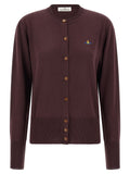 Vivienne Westwood Bordeaux Woll-Strickjacke