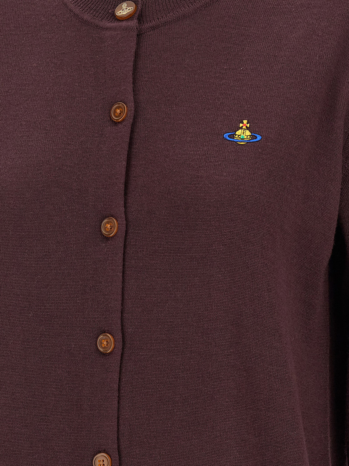 Vivienne Westwood Bordeaux Woll-Strickjacke