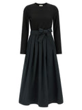 Max Mara Schwarzes Viskose-Maxikleid