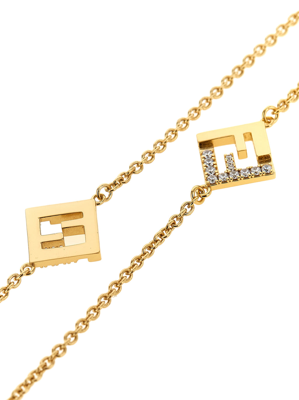 Fendi Sonnenbrille aus Messing in Gold