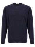 JOHN SMEDLEY Blauer Cardigan aus Merinowolle