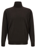 JOHN SMEDLEY Brauner Cardigan aus Merinowolle