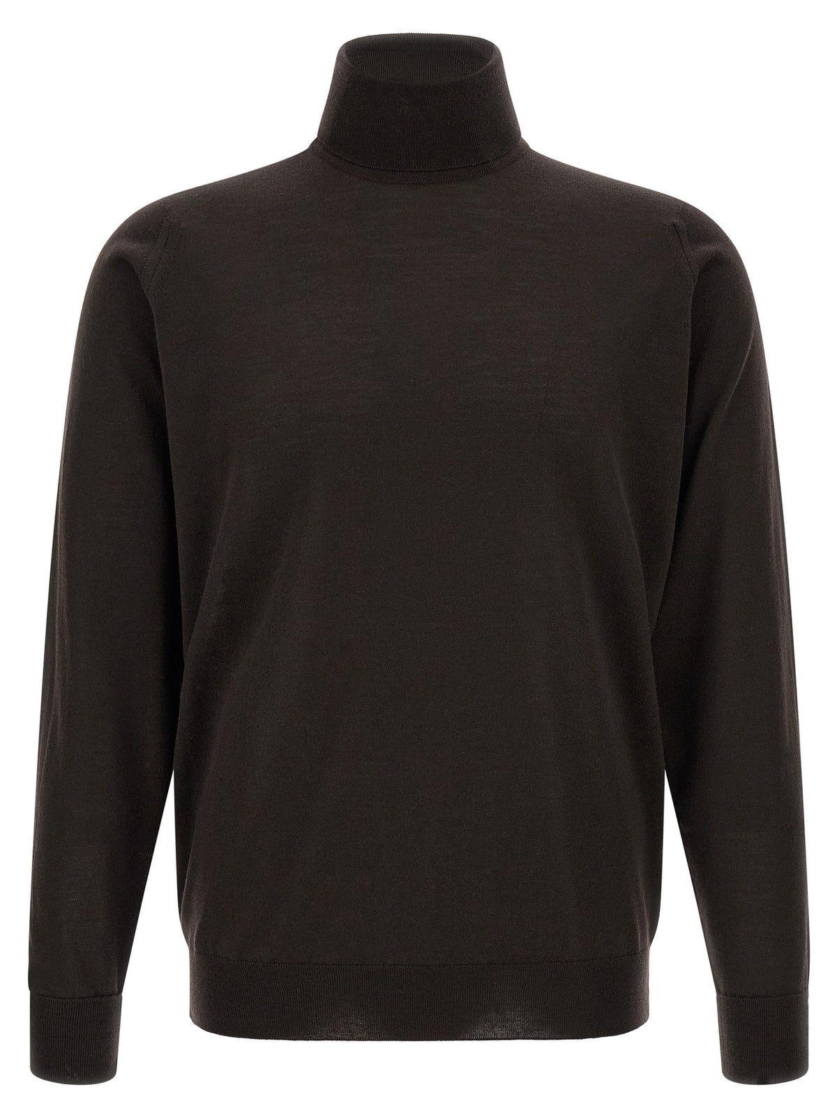 JOHN SMEDLEY Brauner Cardigan aus Merinowolle