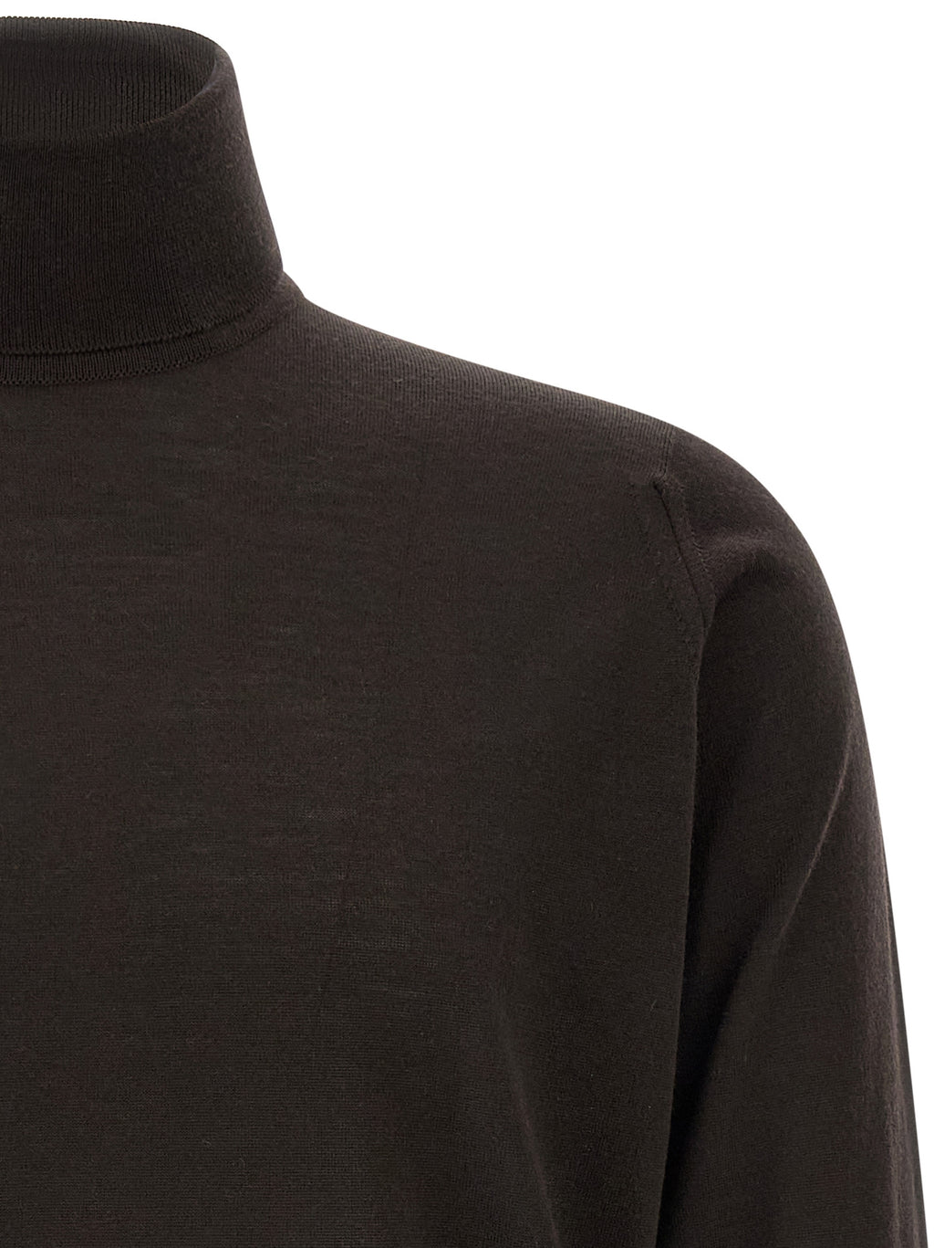 JOHN SMEDLEY Brauner Cardigan aus Merinowolle
