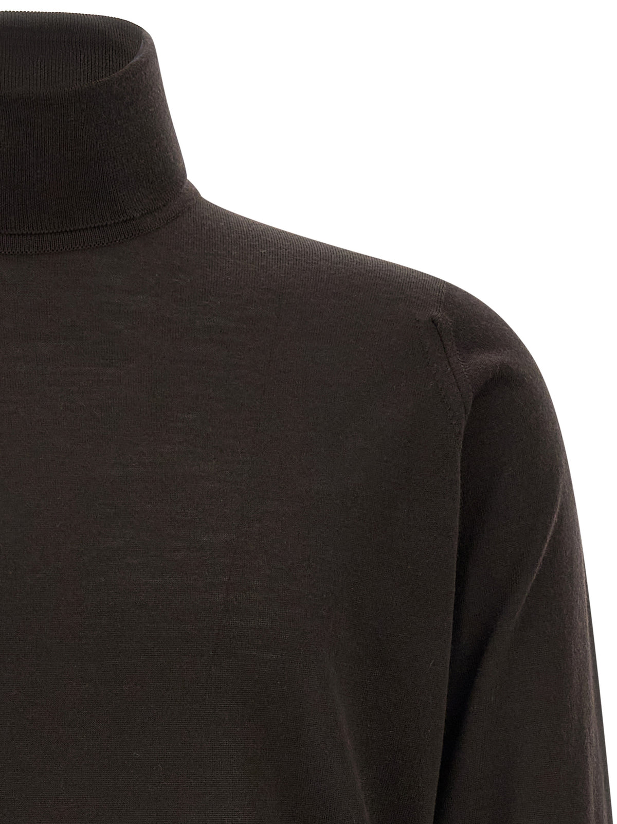 JOHN SMEDLEY Brauner Cardigan aus Merinowolle