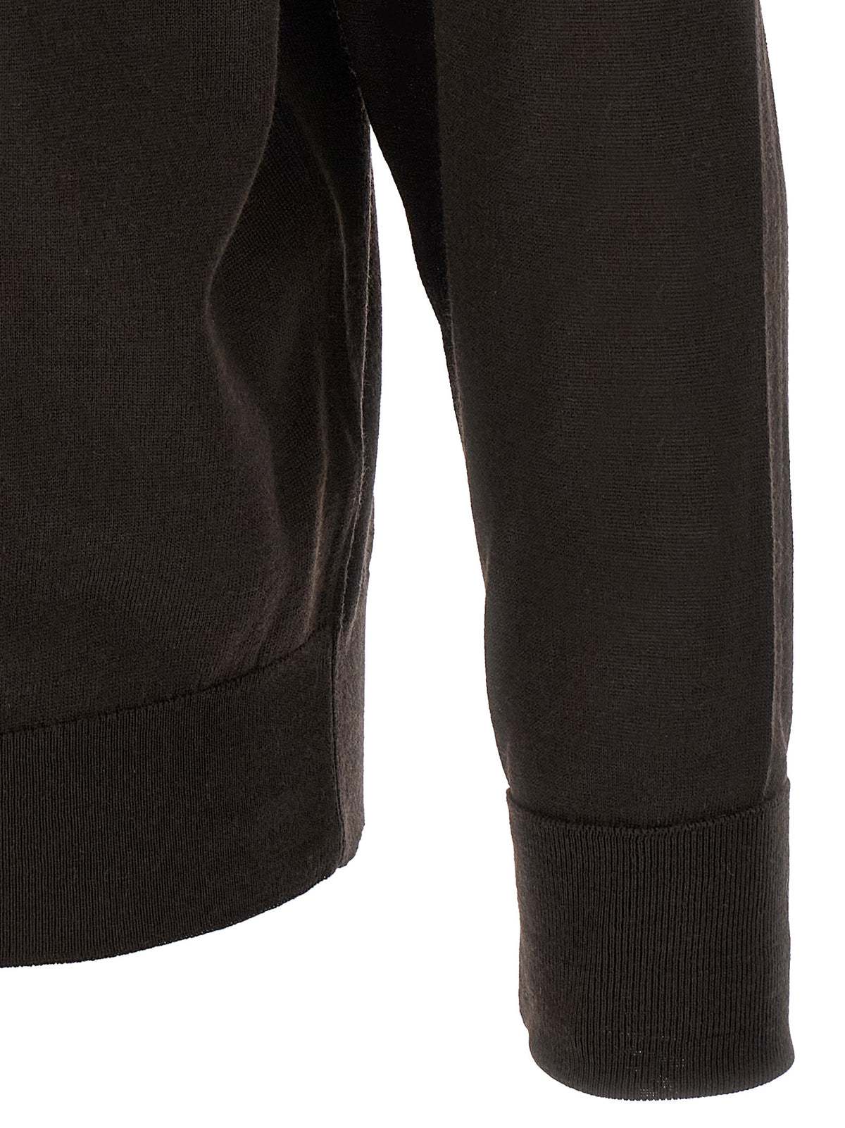 JOHN SMEDLEY Brauner Cardigan aus Merinowolle