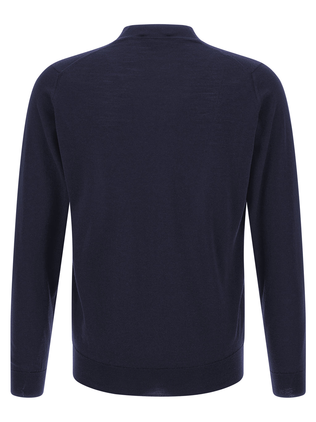 JOHN SMEDLEY Blauer Cardigan aus Merinowolle