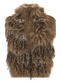 Brunello Cucinelli Brauner Woll-Westen