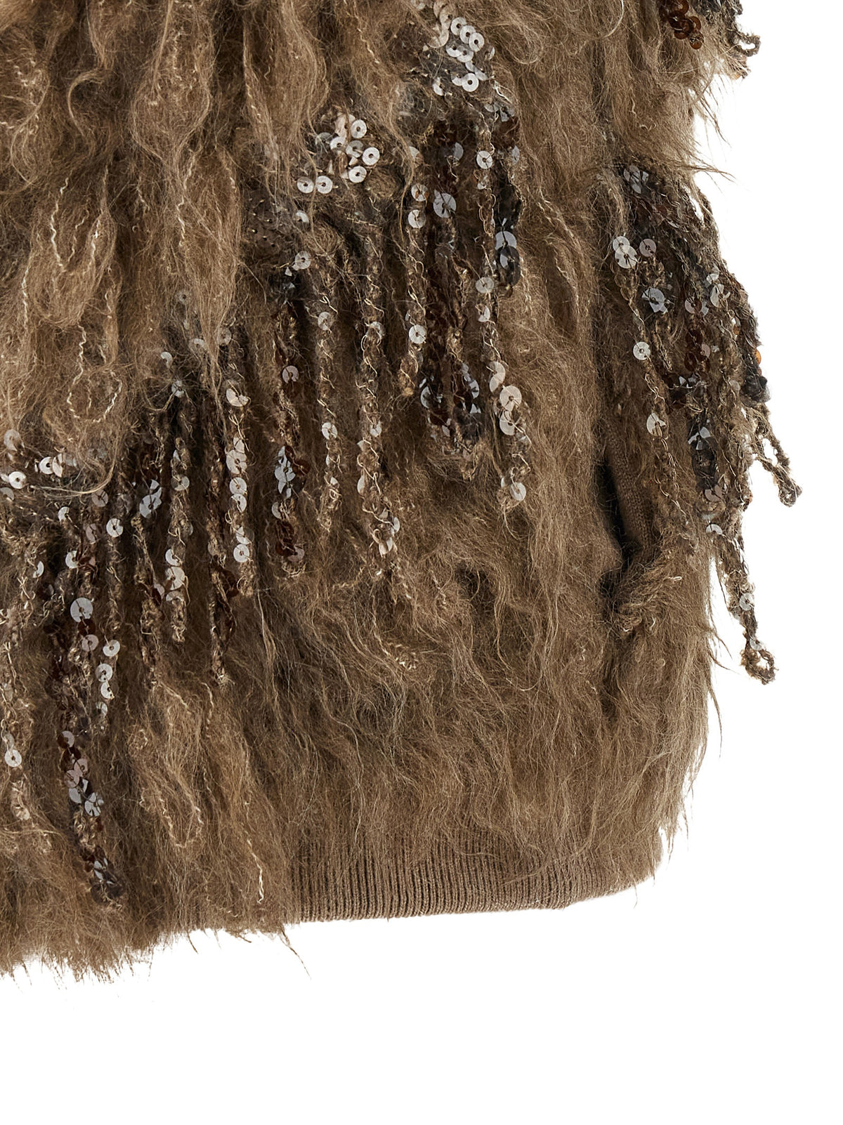Brunello Cucinelli Brauner Woll-Westen