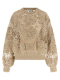Brunello Cucinelli Beige Wollstrickjacke