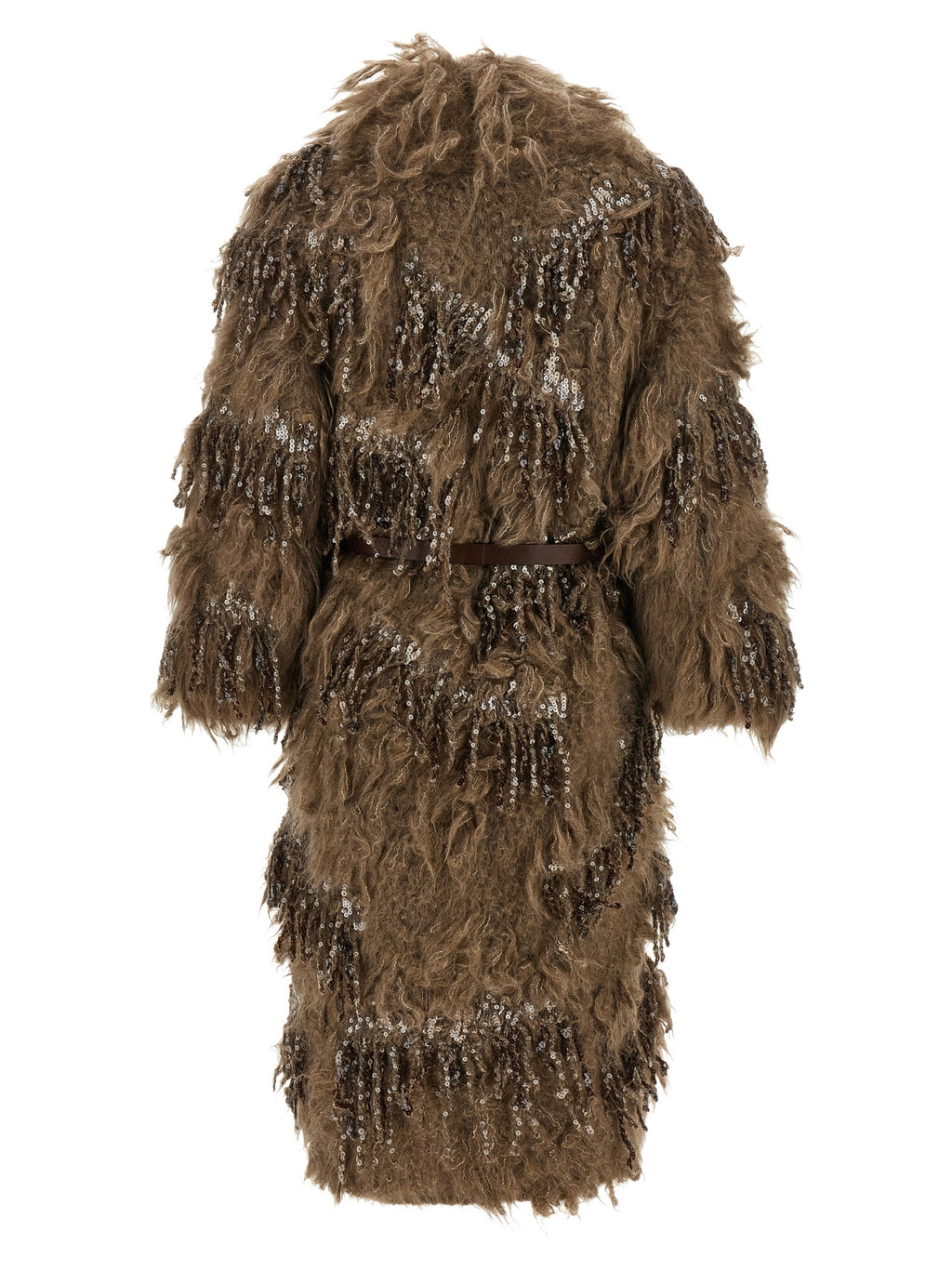 Brunello Cucinelli Brauner Wollmantel