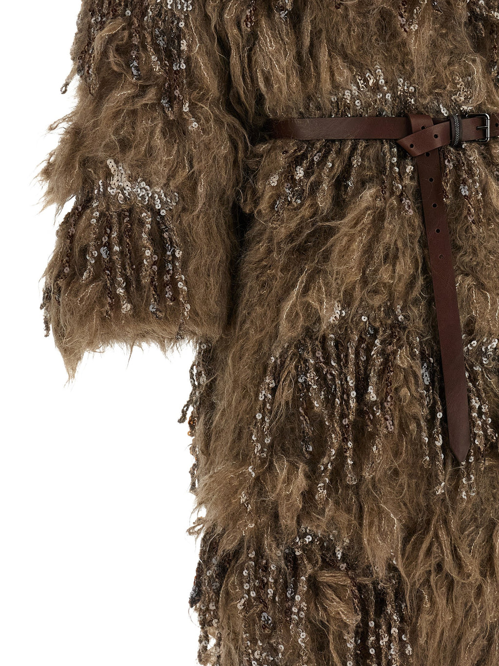 Brunello Cucinelli Brauner Wollmantel