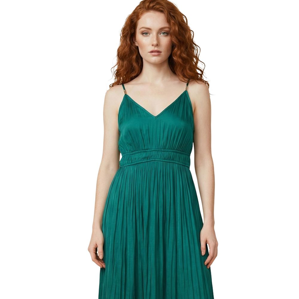 Morgan De Toi Zweifarbige Polyester-Maxikleid