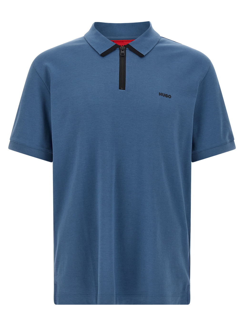 Hugo Boss Blaues Baumwoll-Polohemd