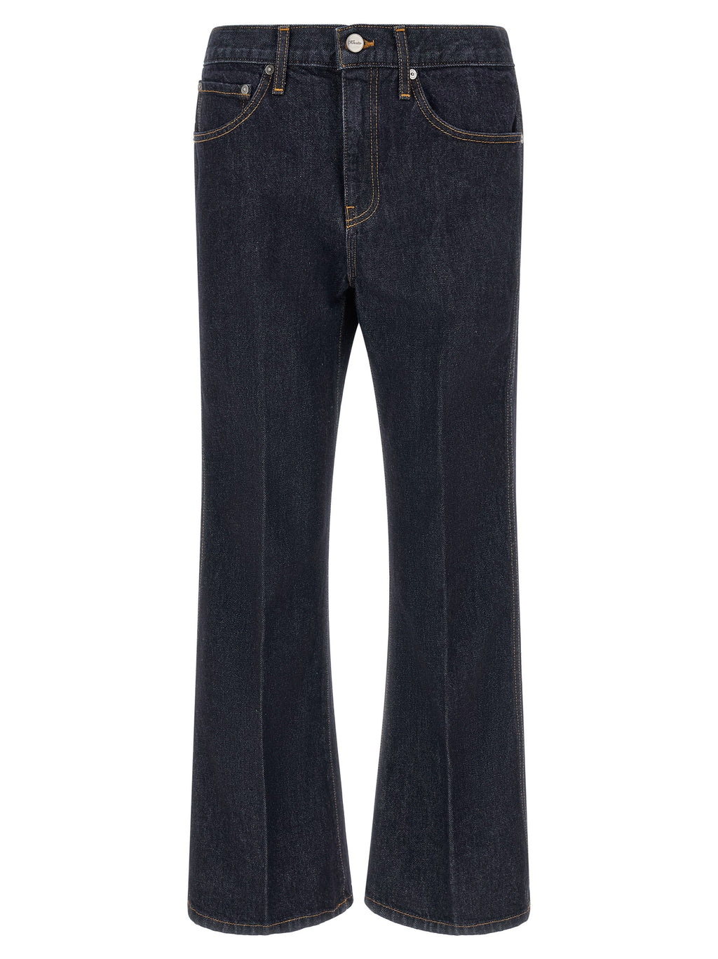 Khaite Blaue Baumwoll-Jeans mit ausgestelltem Bein