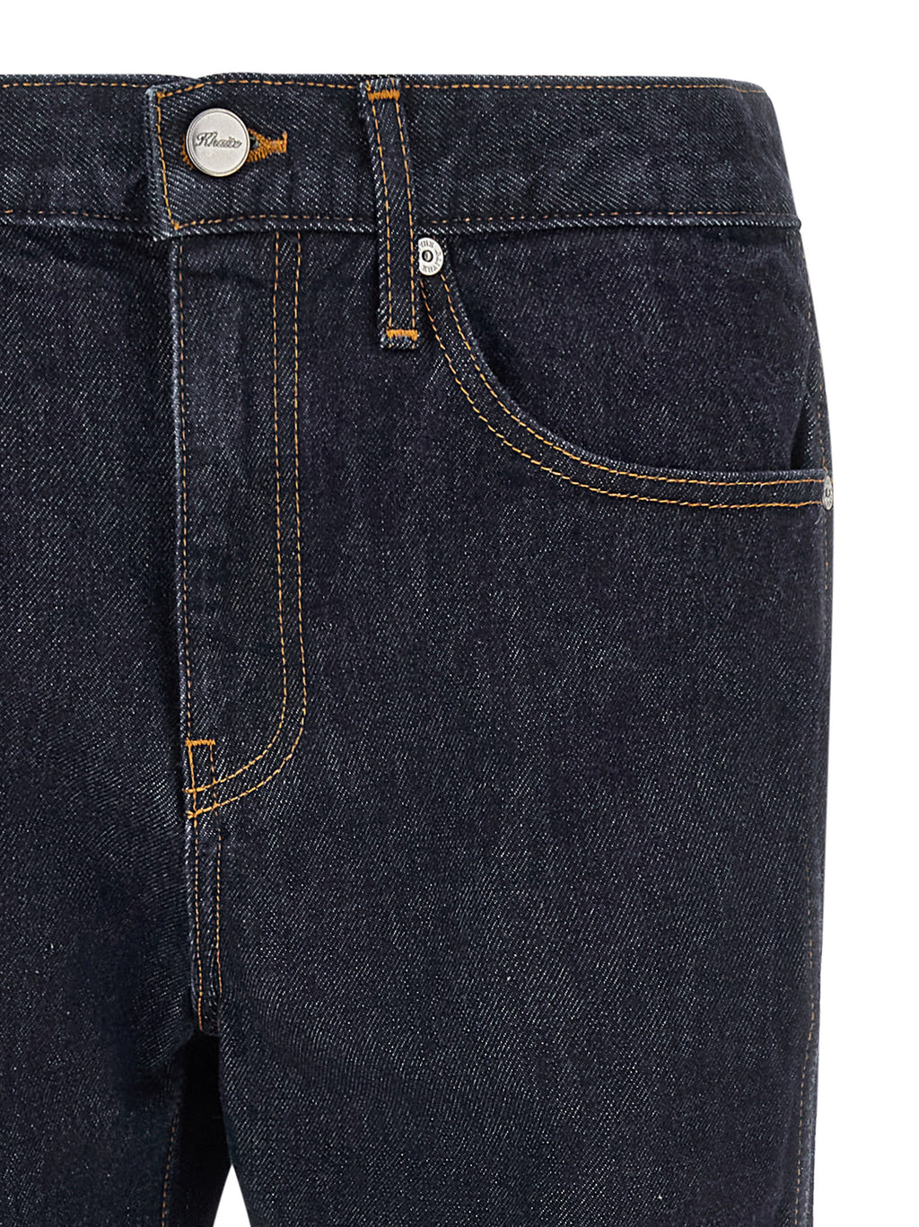 Khaite Blaue Baumwoll-Jeans mit ausgestelltem Bein