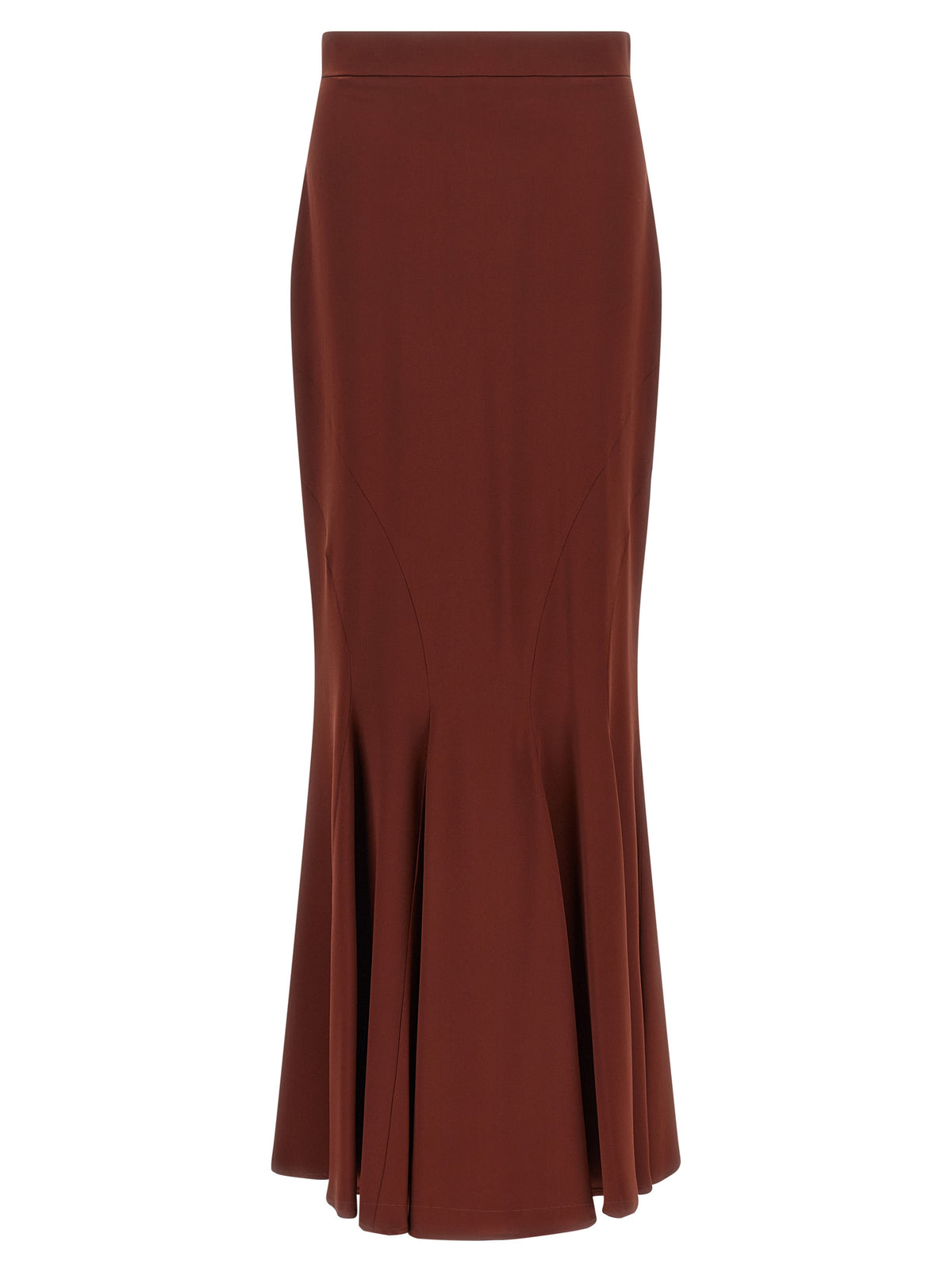 Max Mara Brauner Seiden-Minirock
