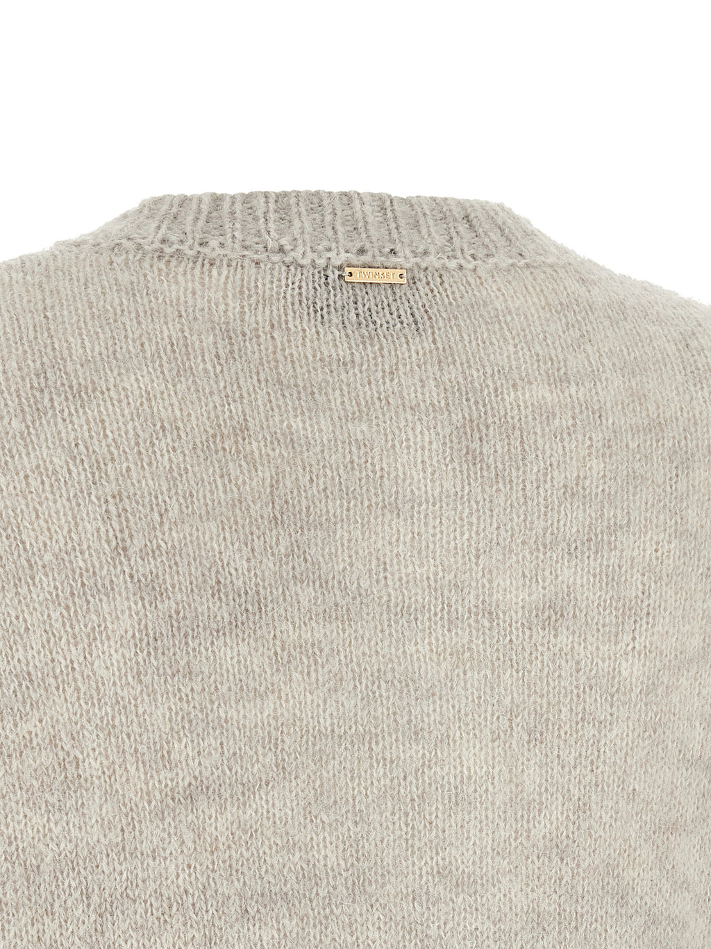 Twinset Grauer Cardigan aus Polyamid
