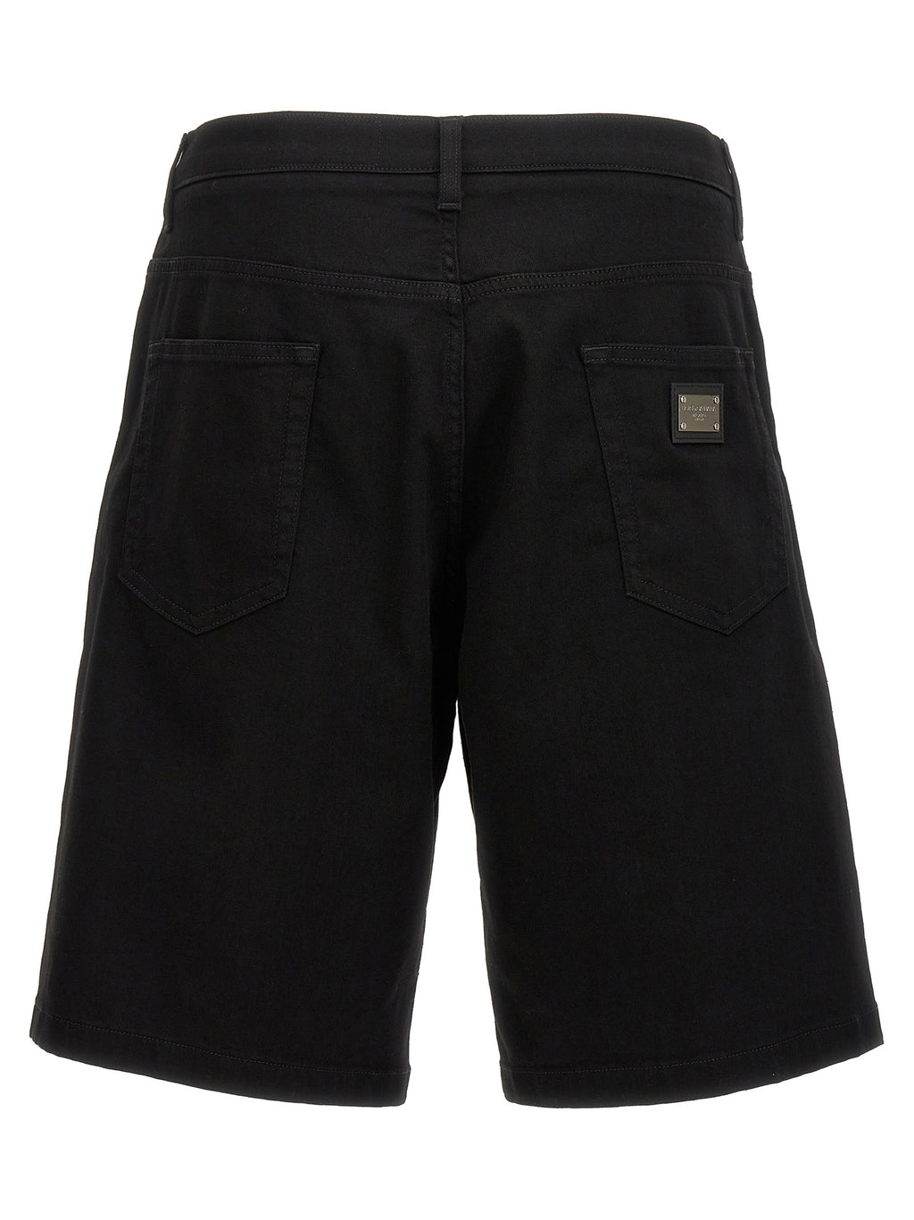Dolce & Gabbana Schwarze Baumwoll-Bermudashorts