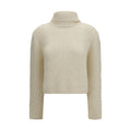 Moncler Beige Wollpullover Oves Aries Rollkragenpullover
