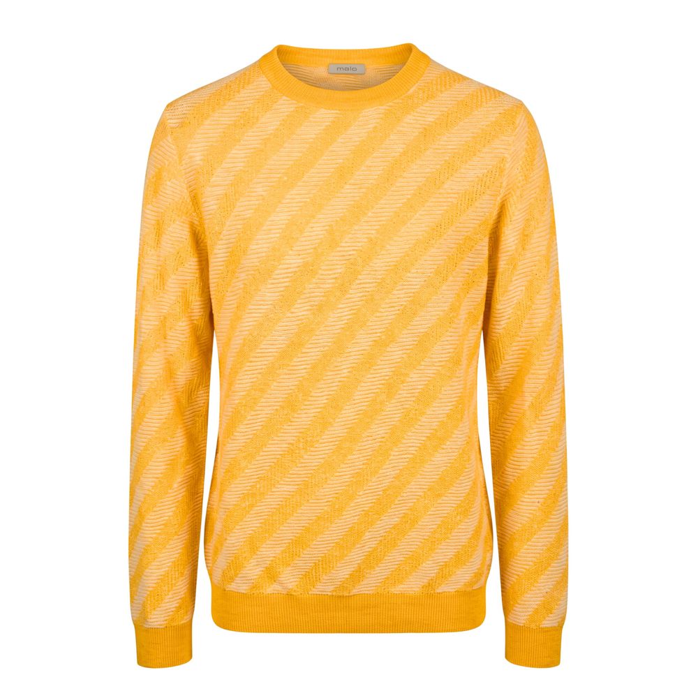 Malo Orange Leinenpullover Herren