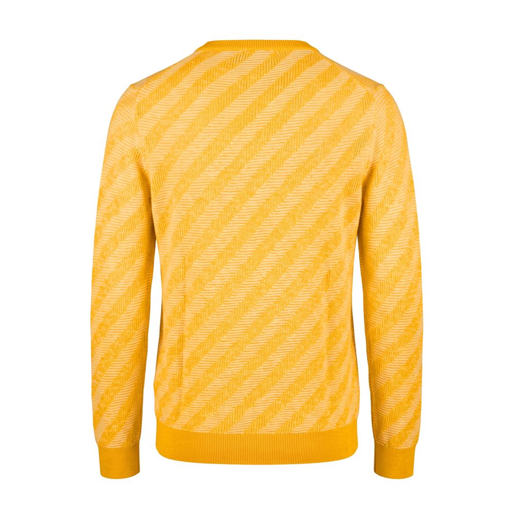 Malo Orange Leinenpullover Herren