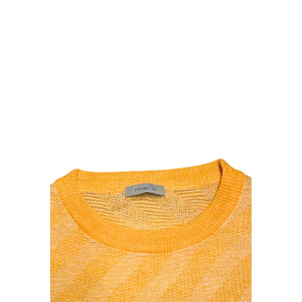 Malo Orange Leinenpullover Herren