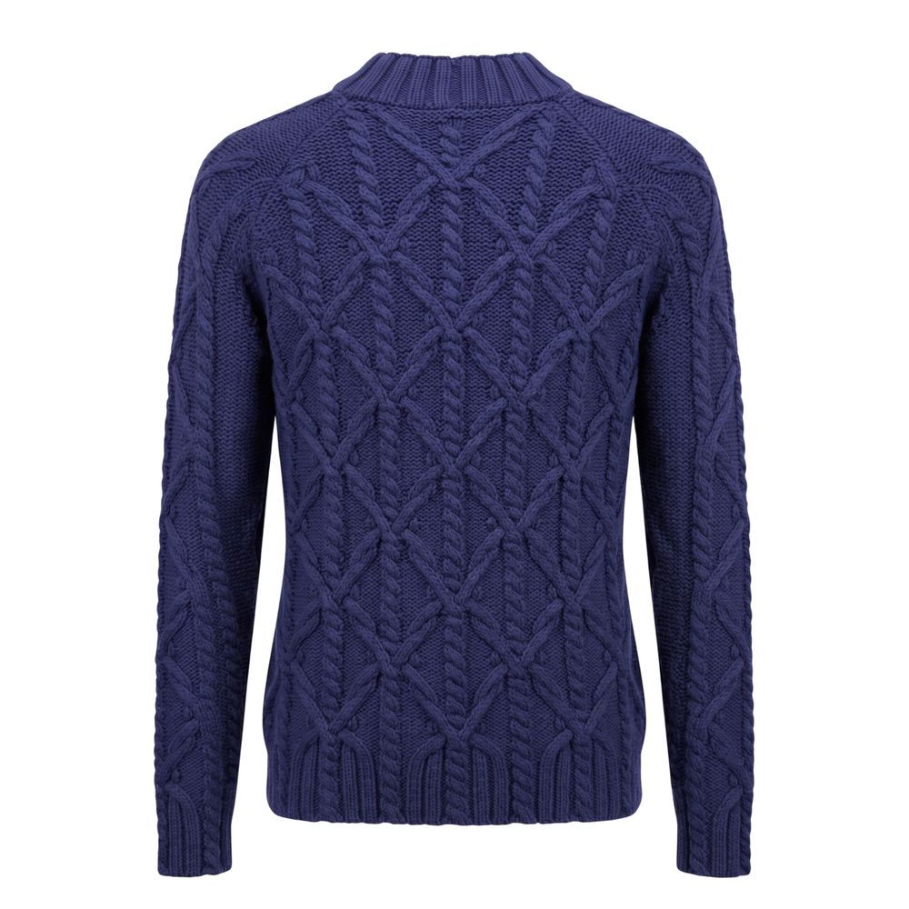 Malo Blauer Baumwollpullover für Herren