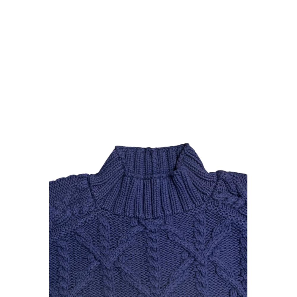 Malo Blauer Baumwollpullover für Herren