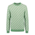 Malo Grüner Herrenpullover aus Leinen