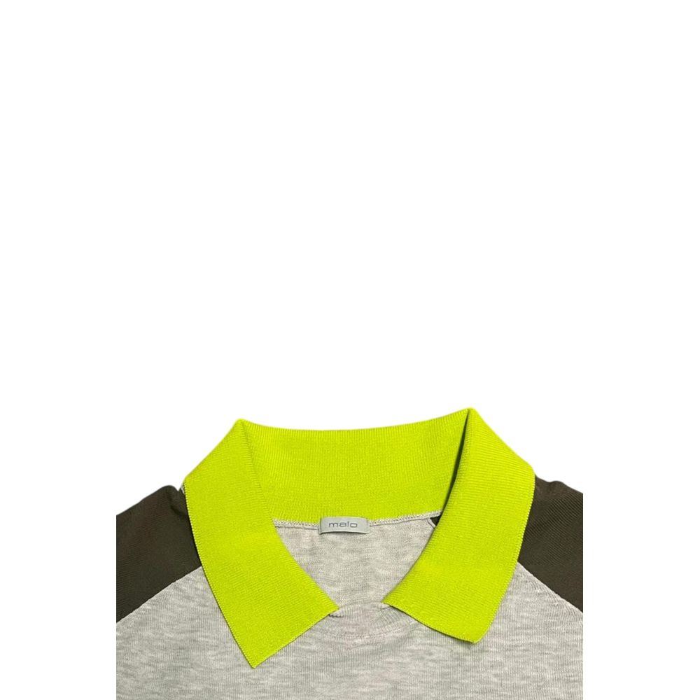 Malo Grauer Baumwollpullover für Herren
