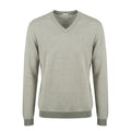 Malo Grüner Herrenpullover aus Baumwolle