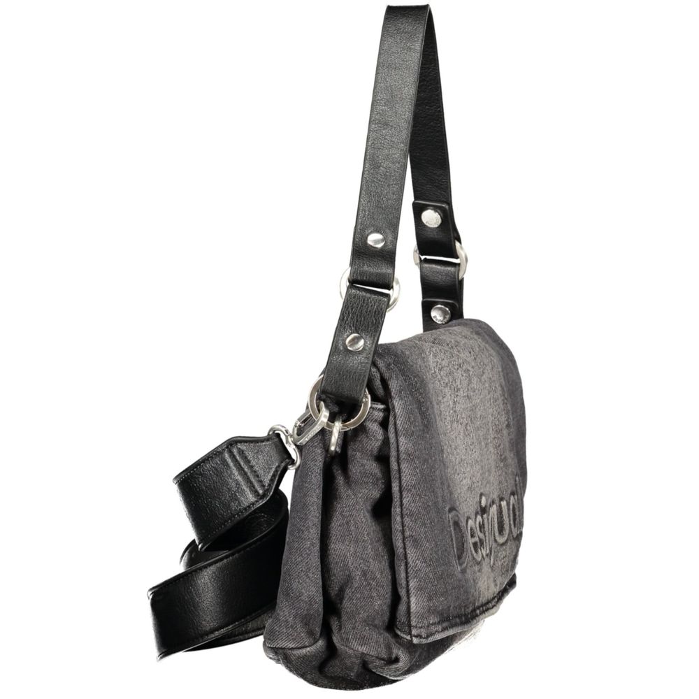 Desigual Schwarze Baumwolltasche für Damen