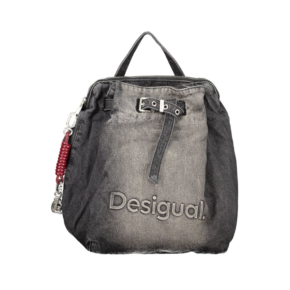 Desigual Schwarzer Baumwoll-Rucksack für Damen