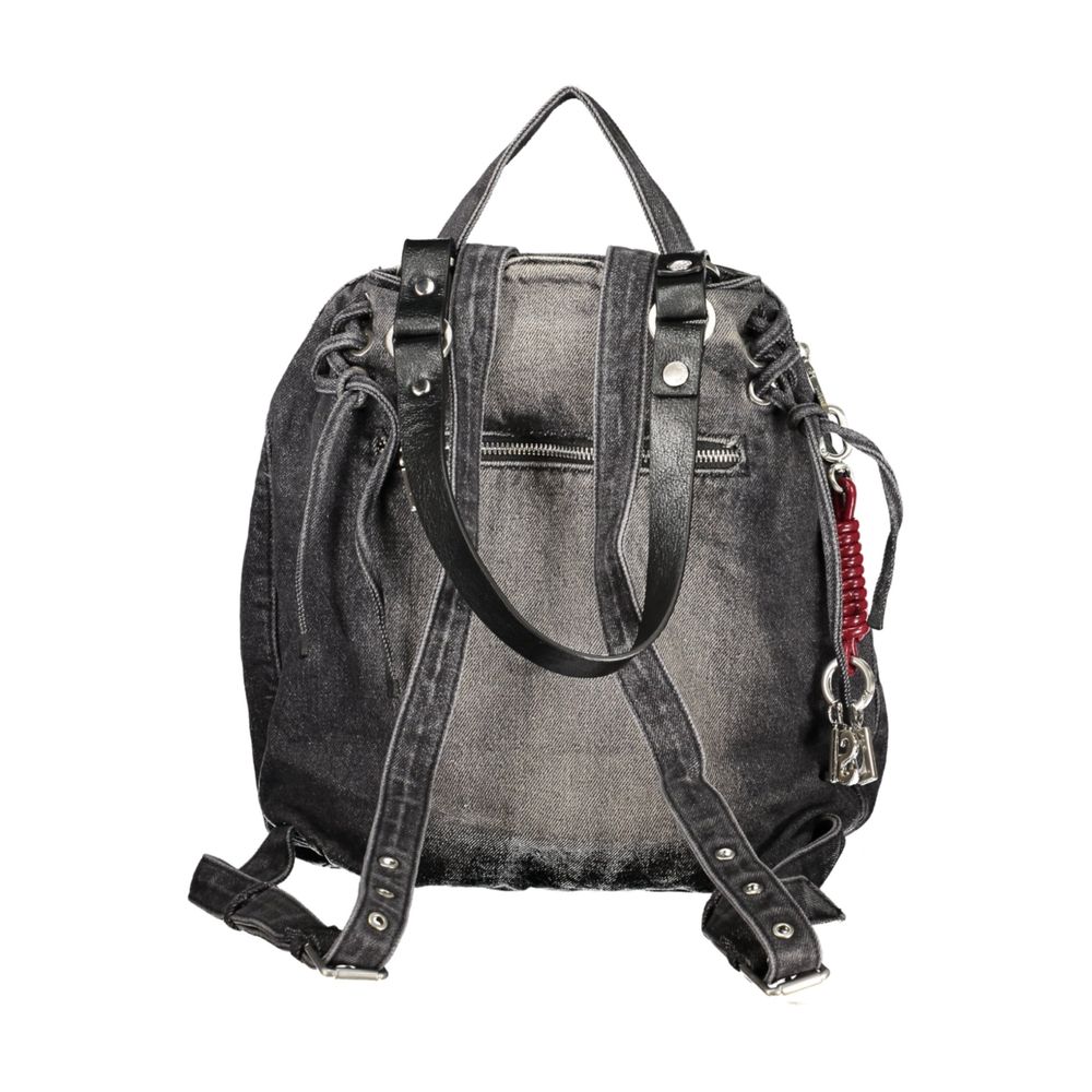 Desigual Schwarzer Baumwoll-Rucksack für Damen