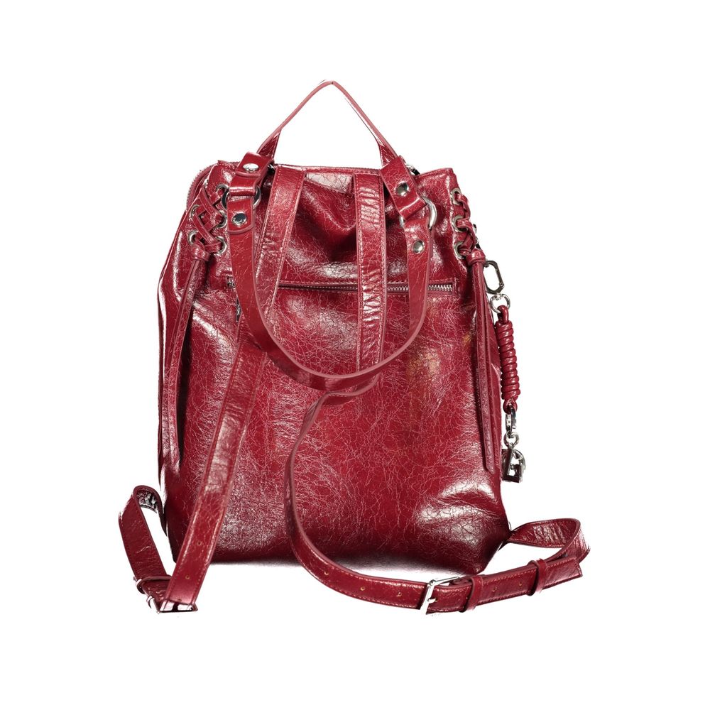 Desigual Roter Damenrucksack aus Polyurethan
