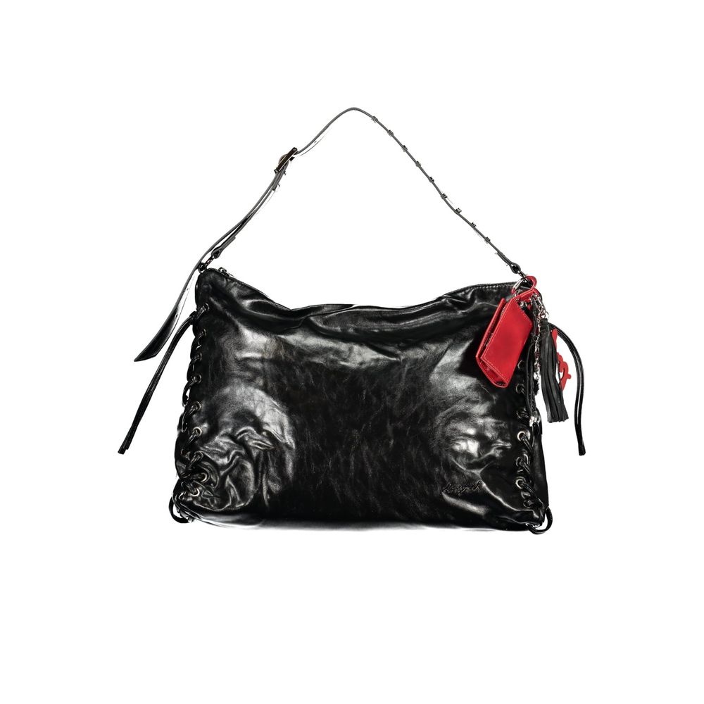 Desigual Schwarze Handtasche aus Polyethylen