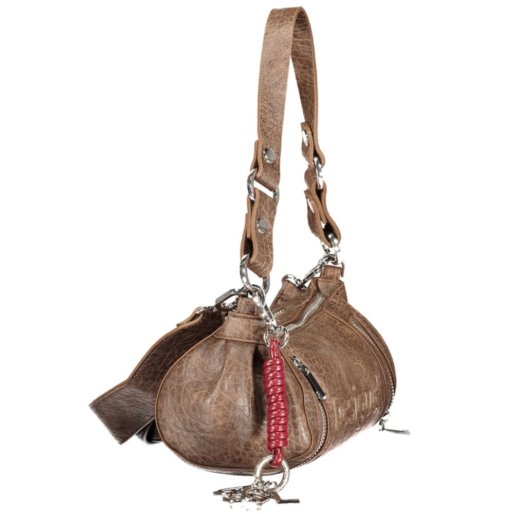 Desigual Damen-Tasche aus braunem Polyurethan