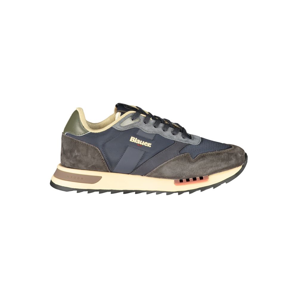 Blauer Sneaker aus Polyurethan für Herren